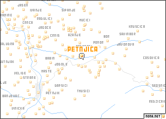 map of Petnjica