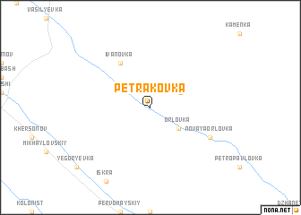 map of Petrakovka