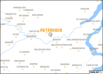 map of Petrakovo