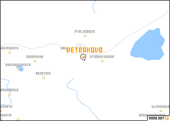 map of Petrakovo