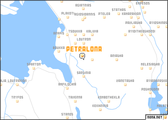 map of Petrálona