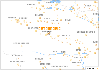 map of (( Petranović ))