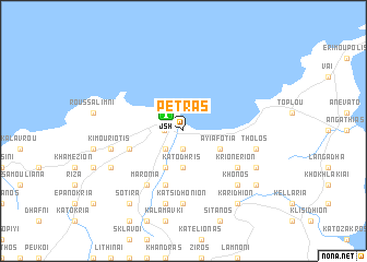 map of Petrás