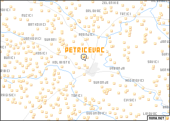 map of Petričevac