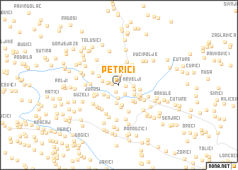 map of Petrići