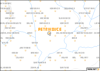 map of Petrikovce