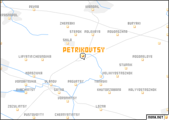 map of Petrikovtsy