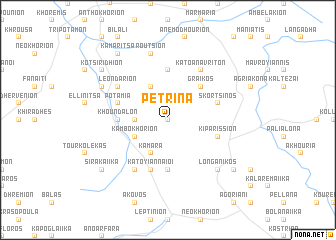 map of Petrína