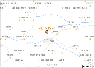map of Petrisat