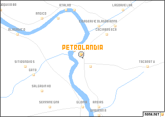 map of Petrolândia