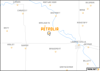 map of Petrolia