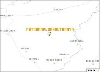 map of Petropavlovka Vtoraya