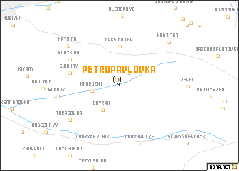 map of Petropavlovka