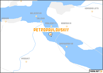 map of Petropavlovskiy