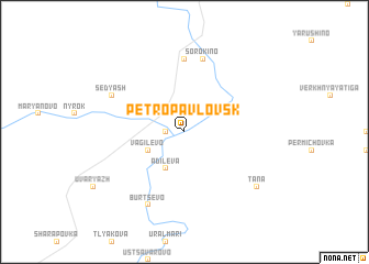 map of Petropavlovsk