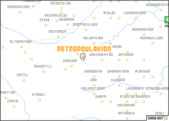 map of Petropoulákion