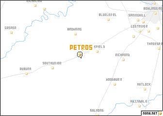 map of Petros