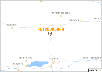 map of Petrova Gora