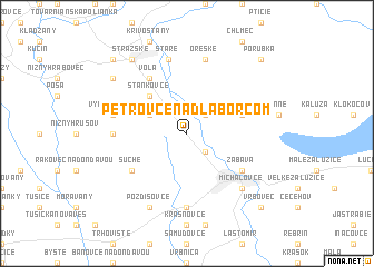 map of Petrovce nad Laborcom