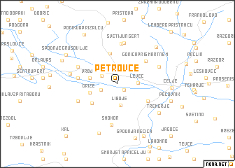 map of Petrovče