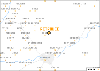 map of Petrovce