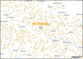 map of Petrov Gaj