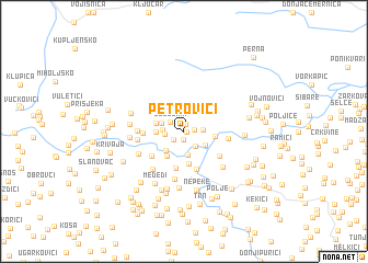 map of Petrovići