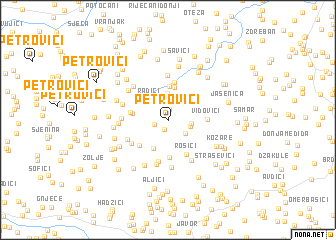 map of Petrovići