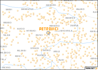 map of Petrovići