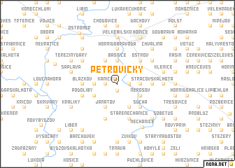 map of Petrovičky