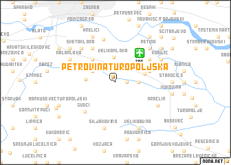 map of Petrovina Turopoljska