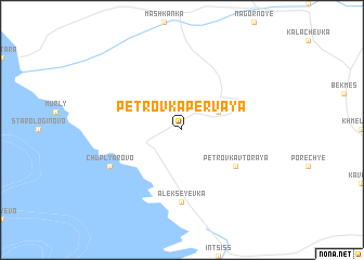 map of Petrovka Pervaya