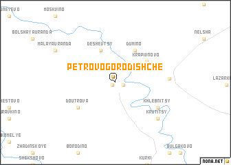 map of Petrovo-Gorodishche