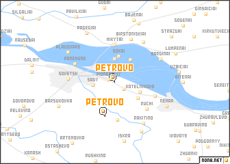 map of (( Petrovo ))