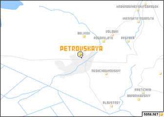 map of Petrovskaya