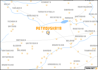 map of Petrovskaya