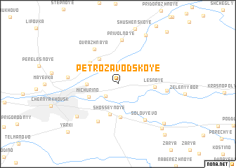 map of Petrozavodskoye