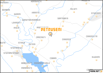 map of Petruşeni