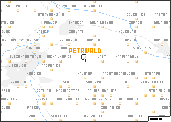 map of Petřvald