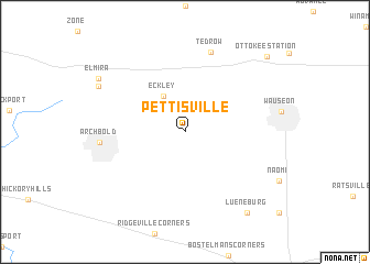 map of Pettisville