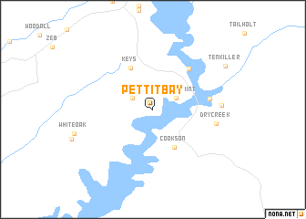 map of Pettit Bay