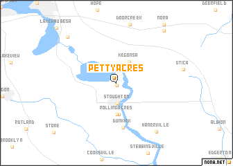 map of Petty Acres