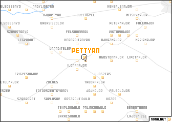 map of Pettyán