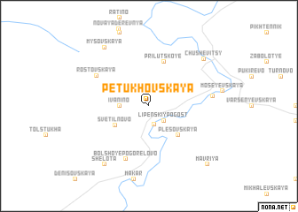map of Petukhovskaya