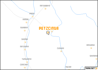 map of Petzcinda