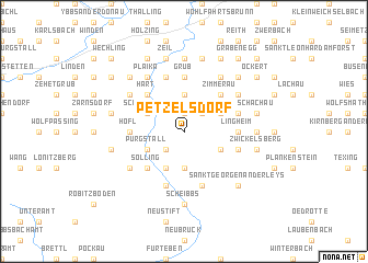 map of Petzelsdorf