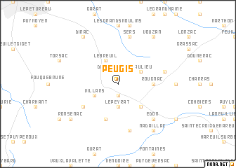 map of Peugis