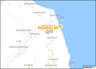 map of Peureulak