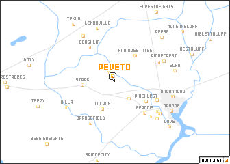 map of Peveto