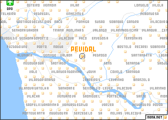 map of Pevidal